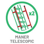 Scara pod TMP cu doua manere telescopice de sustinere
